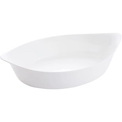 Plat ovale Blanc Smart Cuisine Carine 250°C Plat à Four en Verre Innovant ... - Photo 1/3