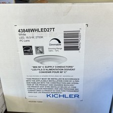 KICHLER Downlight Gen II 7.5" White 2700K LED Flush Mount Ceiling Light