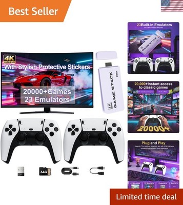 2026 Upgraded Retro Gaming Console Stick, Video Games Stick Built-in 23 Emula...