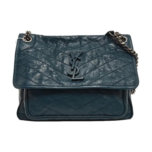 Yves Saint Laurent NIKI Handbags Leather Green Free Shipping | Duties Paid