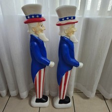 VINTAGE UNCLE SAM 1996 Union Products Don Featherstone 36" Patriotic Blow Molds