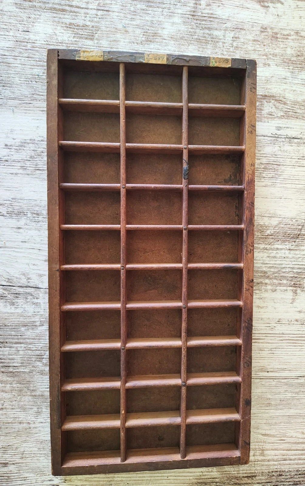 Vintage Wooden Miniature Knick Knack Trinket Wall Display Shelf 15.5" X 7.5"