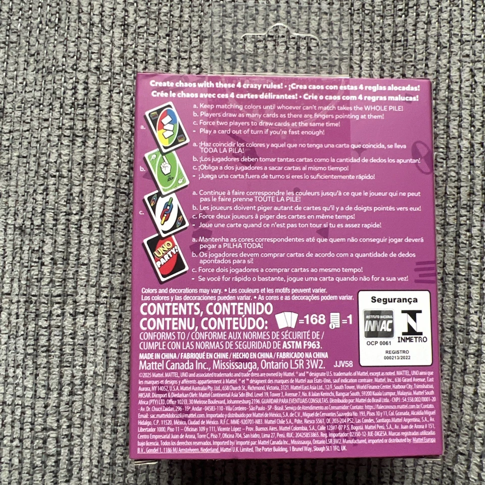 New UNO PARTY FUNfilled Chaos Crazy Cards/Wilder Rules Larger Groups colorblind - Image 3 of 3