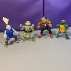 TMNT 1989Action Figure Lot Of 4: Usagi Yojimbo,Michaelangelo, Bebop & Metalhead