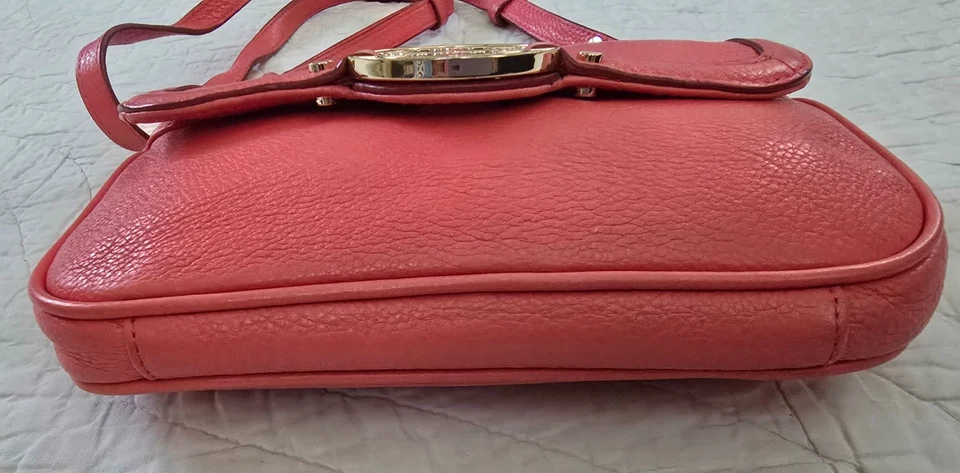 Bolso Bandolera Convertible Tory Burch Cuero Coral Plegable Amanda Foto 4 de 4