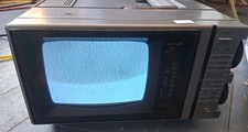 General Electric Portable CRT TV Radio 5 GE Retro Gaming Works Cords Instructio