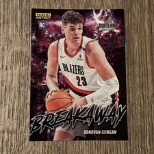 2024-25 Panini Instant DONOVAN CLINGAN Breakaway /1355 #B7 Rookie RC Blazers SP
