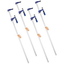 36 Inch Bar Clamps 4-Pack, Heavy Duty F-Clamp Set, Woodworking Metalworking