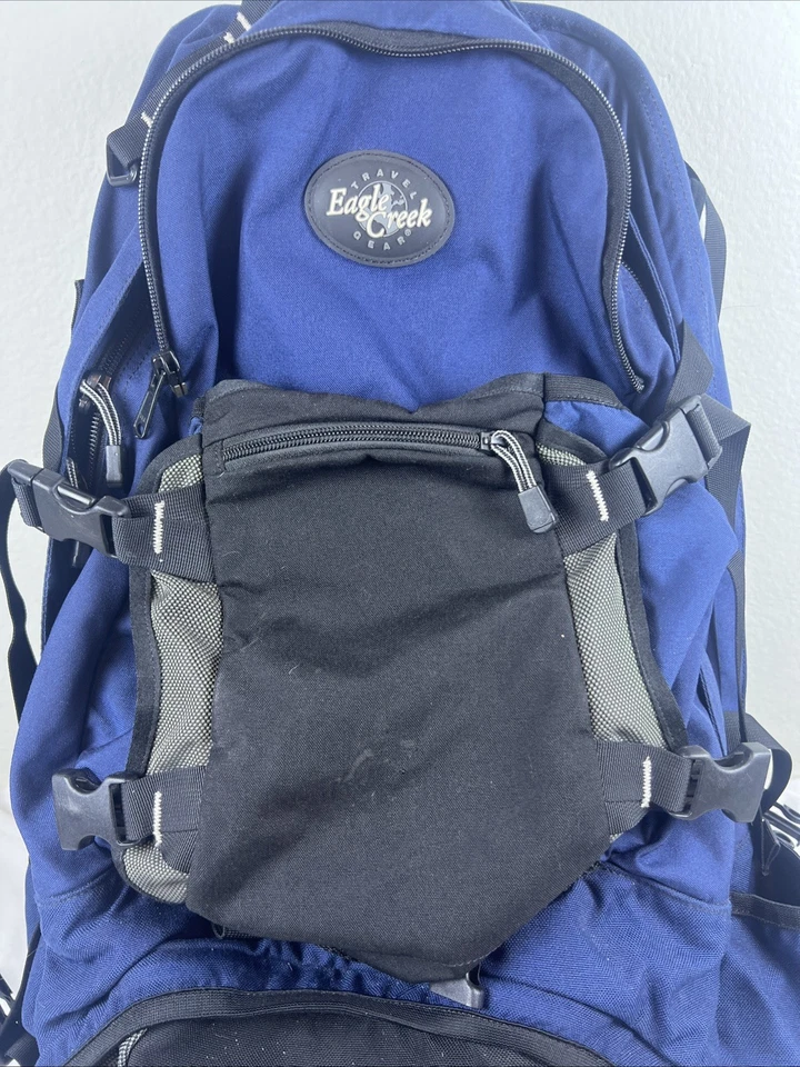 Vintage Eagle Creek Hiking Travel Backpack Bag- Large Camping-Daypack w/Carry On - Image 4 of 4