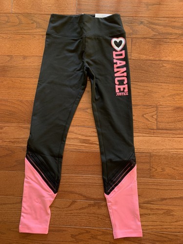 Nwt Justice Girls Dance Sports Colorblock Hoodie& Leggings Outfit Size 7 Set - Picture 11 of 12