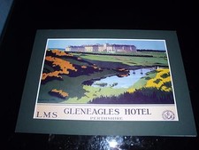 Gleneagles Golf Mounted Print