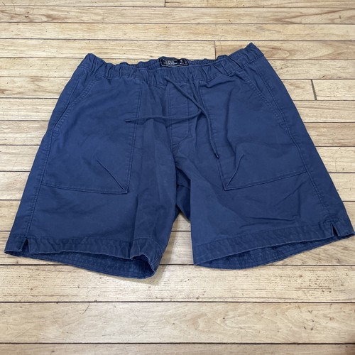 ABERCROMBIE AND FITCH Y2k Shorts Men M Blue Light Twill Beach Lounge Drawstring - Picture 3 of 19