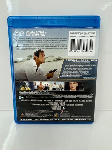 007 James Bond For Your Eyes Only (Blu-ray) Action Good Condition!!! - Picture 3 of 3