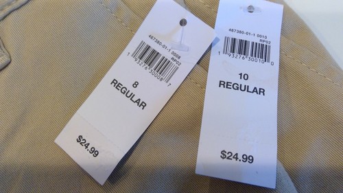 NWT GAP Girls Uniform Midi Shorts Sz 8 Beige - Picture 5 of 16