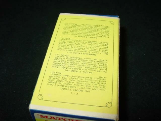 复古 LESNEY 火柴盒:Y-1 1911 型号 'T' 福特带盒 — 第 2/4 张图片