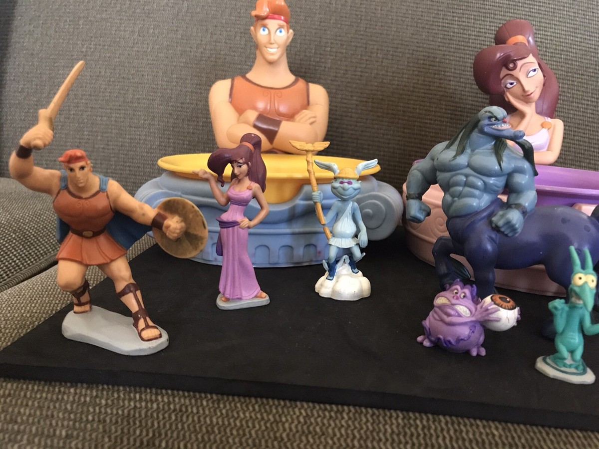 Disney Hercules フィギュアセット　ヘラクレス Extremely Rare Applause Disney Hercules Megara Bowl Set With