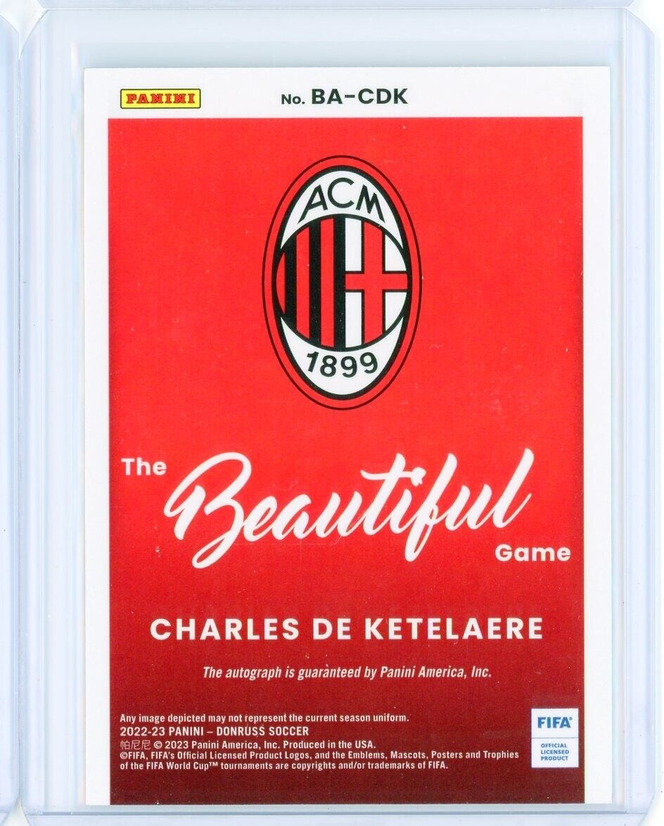 2022-23 Panini Donruss Optic CHARLES DE KETELAERE AUTO 2022-23 Panini Donruss Optic CHARLES DE KETELAERE AUTO
