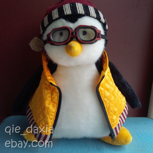 HUGSY PENGUIN WITH GOGGLES AND VEST FRIENDS JOEY'S HUGGSY BEST HOLIDAY GIFT | eBay