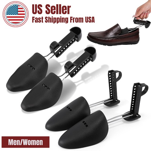 Women Men Adjustable Form Plastic Shoe Tree Shaper Keeper Boot Shoe Stretcher - Picture 2 of 21