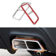 FOR 2019-23 Cadillac XT4 Rear Exhaust Muffler Tip Tail Pipe Trim Frame Stainless