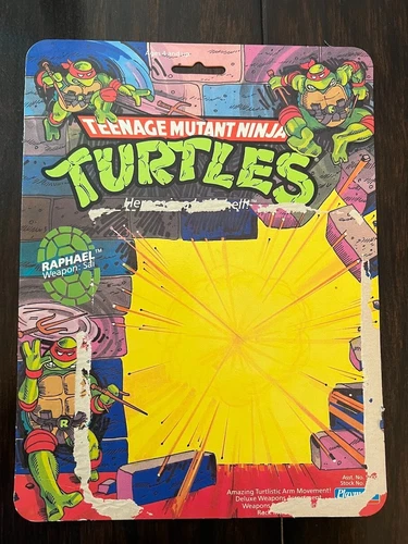 Vintage 1988 Raphael Cardback TMNT Playmates
