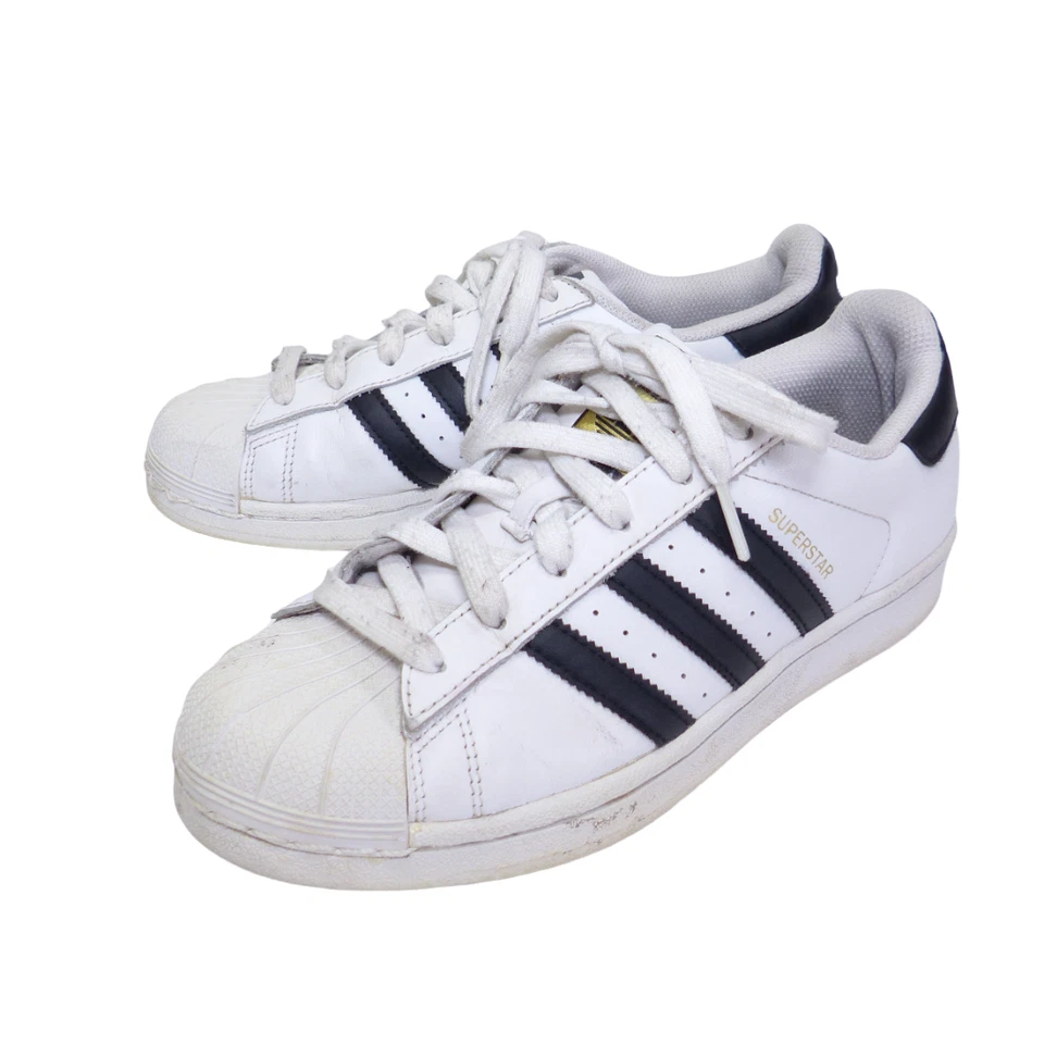 Adidas Superstar Sneakers White & Black Athletic Shoes C77153 Women’s Size 6.5 - Image 2 of 4