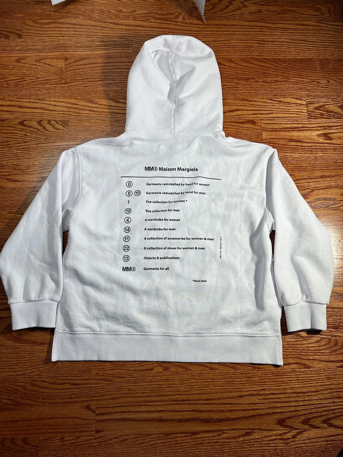 Felpa con cappuccio oversize unisex Maison Margiela MM6 taglia: donna US 8