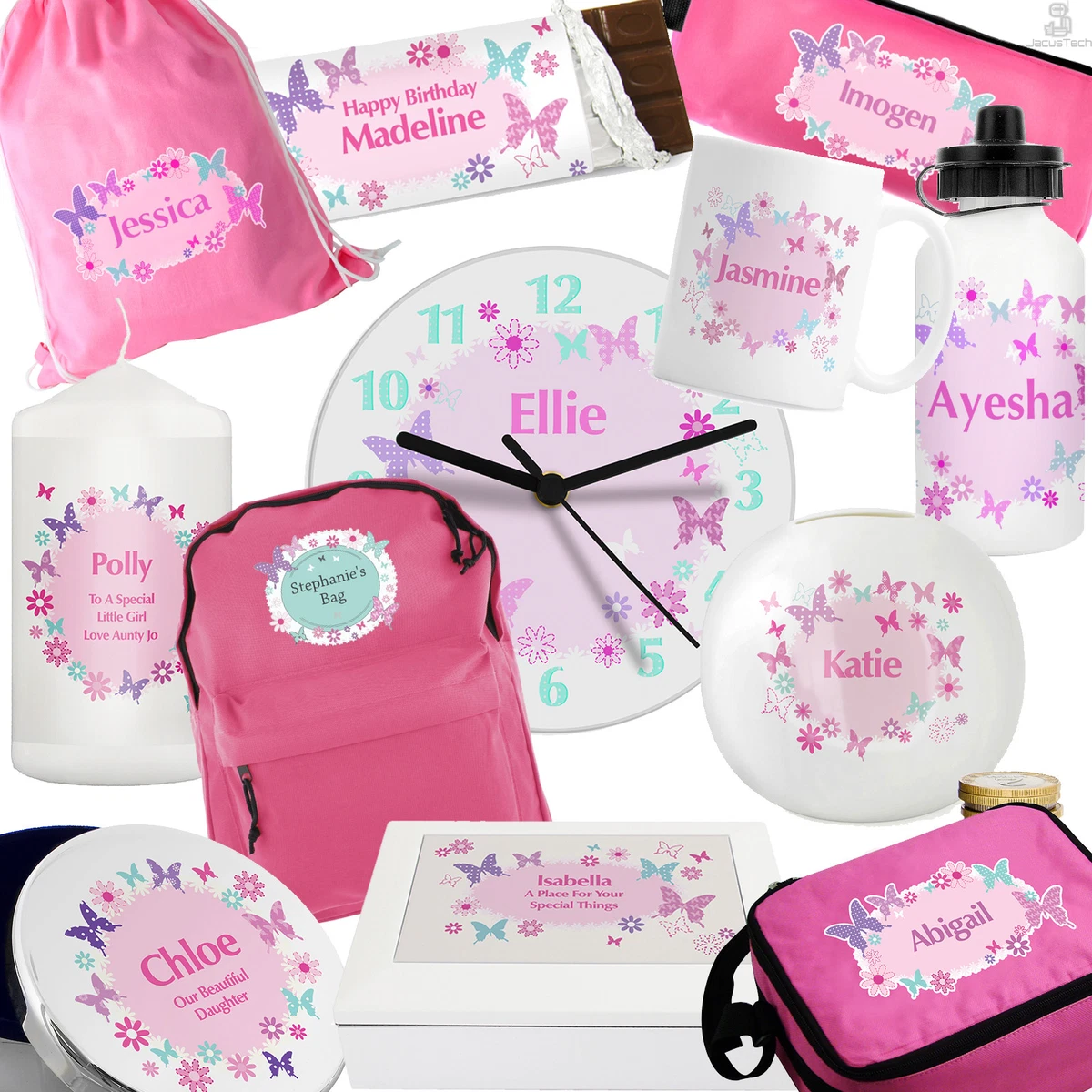 PERSONALISED Girls Birthday Gifts. PINK Presents For Her. Daughter  Grandaughter