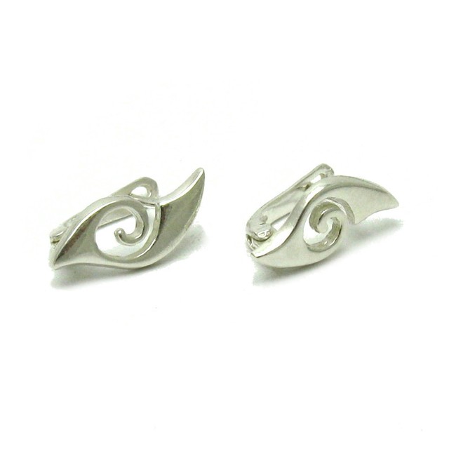 Stilvolle Sterling Silber Ohrringe Spiralen massiv punziert 925 handgefertigt Stilvolle Sterling Silber Ohrringe Spiralen massiv punziert 925 handgefertigt