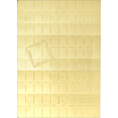 【新品】 スイスヴァルカンビ Valcsmbi 100g Valcambi Suisse 100 x 1 Gram Gold CombiBar (3.215 oz) with
