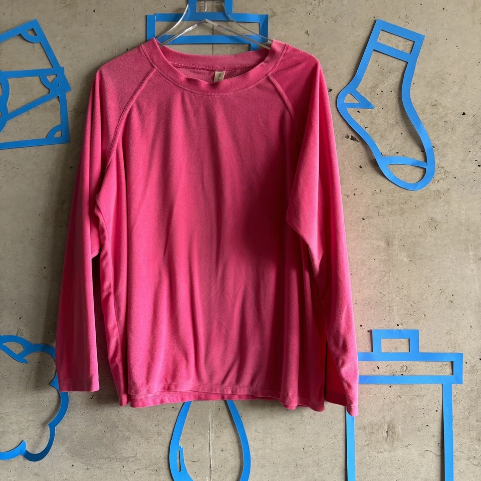 Nuevo sin etiquetas Conjunto de pijama de felpa de lana con estampado de palma rosa talla múltiple 1X $64 Foto 3 de 4