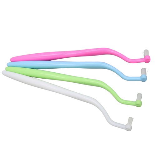 Compact Tuft Einbüschelbürste Zahnbürste Mit Rundem Bürstenkopf Interdental - Picture 7 of 11