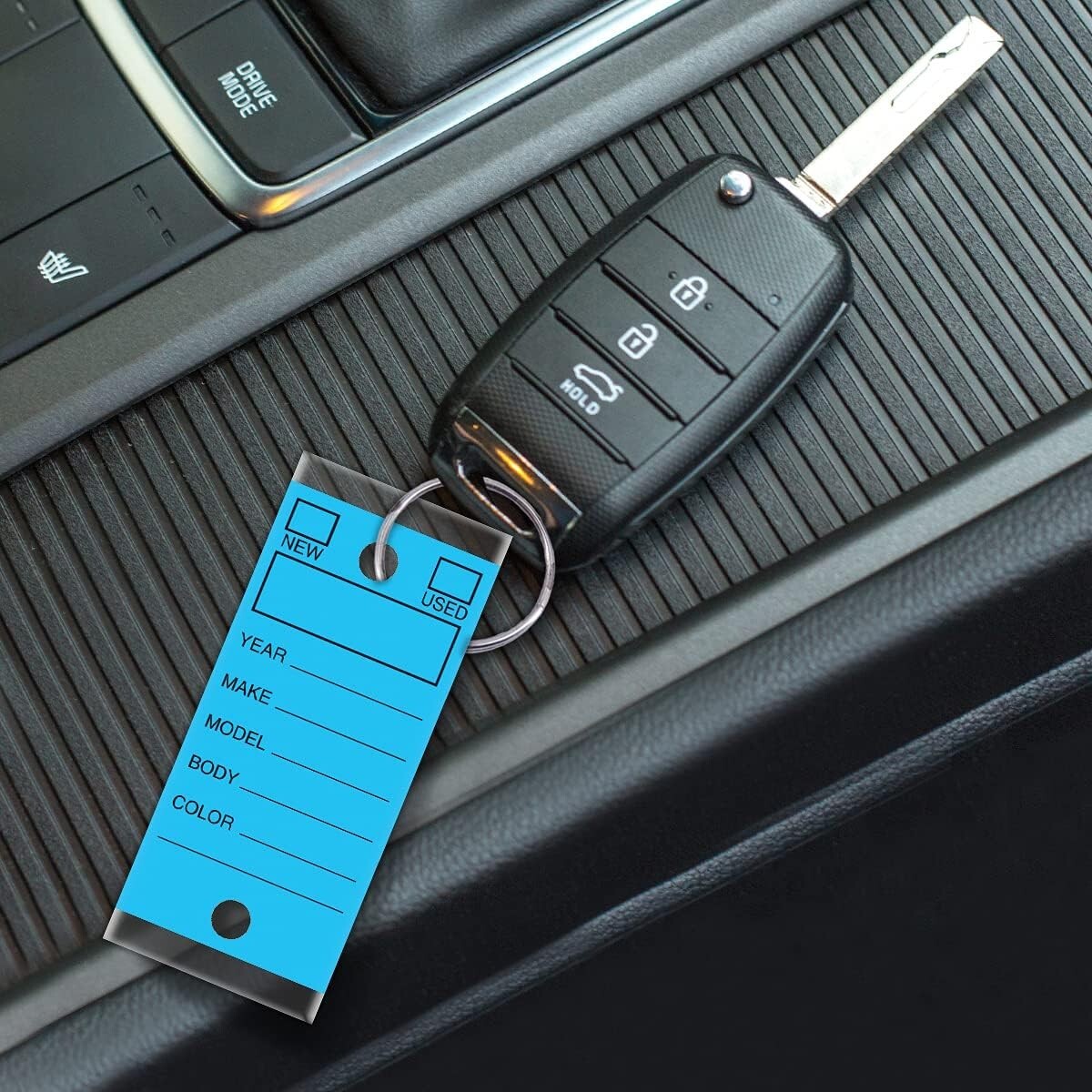 Versa-Tags Car Dealer 500 Key Tags Self Laminating With Metal Rings