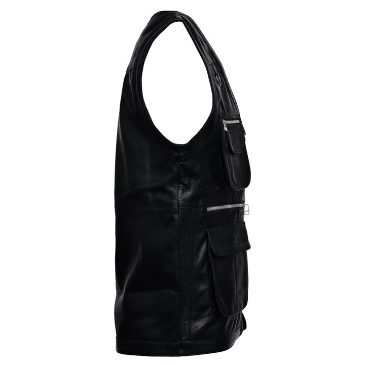 Hunter Valley Premium Sheepskin Leather Vest – Stylish & Functional Outerwear - Image 4 of 4