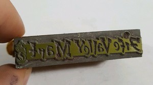 vtg local fife valley mart metal stamp printing letter press block oriental 5c ebay details about vtg local fife valley mart metal stamp printing letter press block oriental 5c