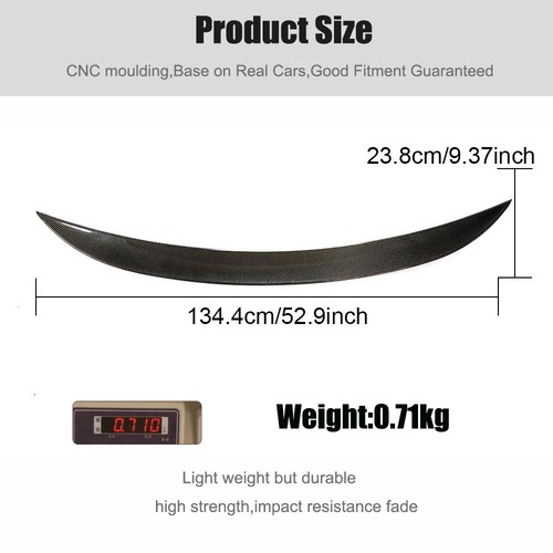 Real Carbon Rear Trunk Spoiler Wing for Mercedes-Benz R172 SLC180 SLC43 16UP - Picture 11 of 12