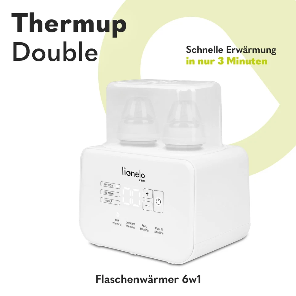 THERMUP Doppel-Flaschenwärmer 2 Flaschen gleichzeitig erhitzen Erhitzen der M... - Bild 2 von 4