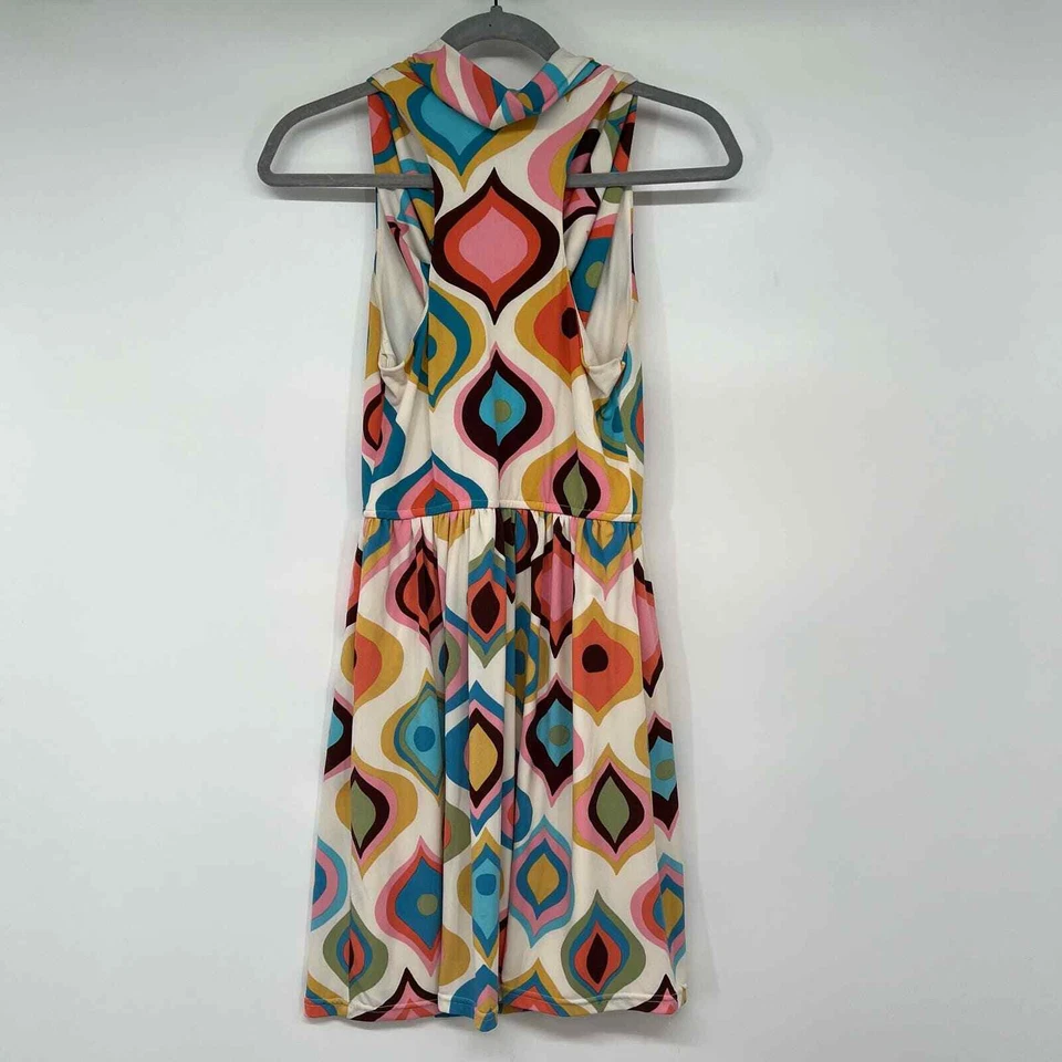 Vestido feminino Judith March gola redonda estampa retrô tamanho P multicolorido - Imagem 2 de 4