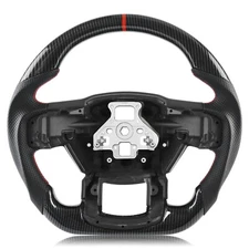 Hydro Dip Carbon Fiber Steering Wheel For Ford F150 2015-2020
