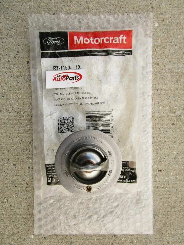 TERMOSTATO REFRIGERANTE MOTOR FORD MERCURY F8RZ-8575-CA MOTORCRAFT RT-1150 OEM NUEVO Foto 4 de 4