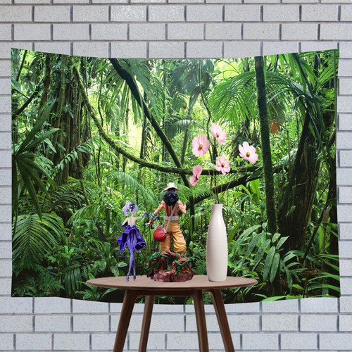 Forest Canyon For Action Figure Background Backdrop Diorama Doll House Curtain - Imagen 4 de 20
