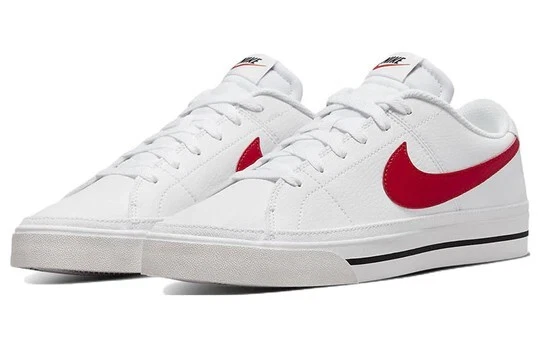 White nike with red cheap swoosh