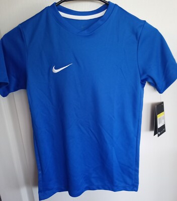 NIKE Soccer Jersey 899983 480 Youth Boys Blue Sz S Black NIKE Soccer Jersey 899983 480 Youth Boys Blue Sz S Black