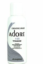 Adore Shining Semi Permanent Hair Color, 155 Titanium 4 Oz