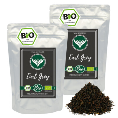 BIO Earl Grey 1000g , Schwarzer Tee (Darjeeling) mit Bergamotte öl 1kg