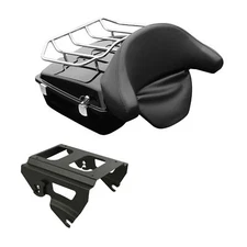 Chopped Trunk Backrest Top Rack Solo Mount Fit For Harley Touring 2009-2013 2012