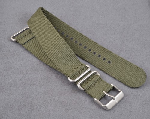Victorinox Swiss Army 006410 Strap 21mm Nato Green Buckle SS Heritage
