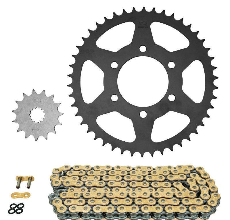 Kit chaîne ER6 Kawasaki 650 pas 520 couronne 80 104 pignon 15