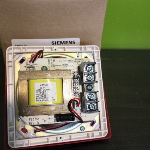 NEU SIEMENS 500-636053 FEUERALARM LAUTSPRECHER STROBE SET-HMC-R - Bild 3 von 4