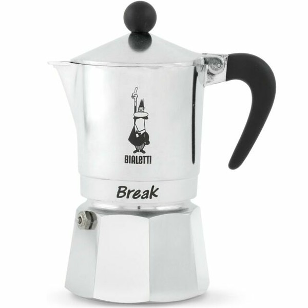 Bialetti 3 Cup Moka Stovetop Espresso Maker Silver for sale online eBay